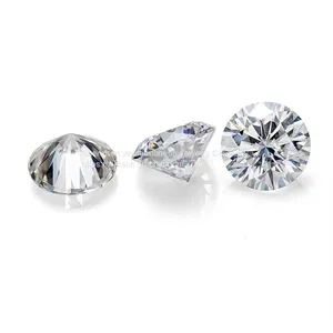 Wholesale High Quality 100 Pcs/bag 4 Mm Clear Round Cut DEF Color Moissanite Gems Diamonds Loose Gemstone thumbnail-1
