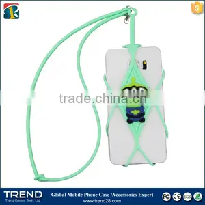 for Apple Iphone Hanging Neck Silicone Bumper Case, Mobile Phone Case With Popular 3d Images thumbnail-1