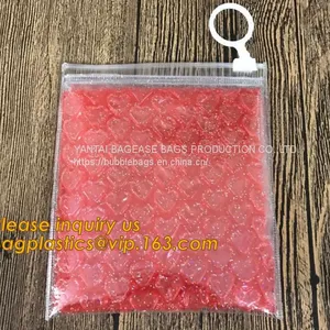 Reusable Metallic Matte Glossy Holographic Ziplock Bags, Reclosable Cosmetic Packing Bubble Pouch Slider Zipper thumbnail-3