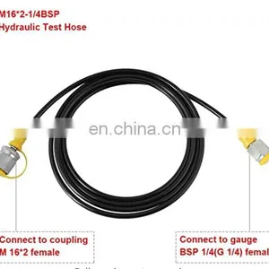 Free Fit Hydraulic Tester Hose Pressure Gauge Kit With 8 Couplings Excavator Parts Hydraulic Pressure Test Kit thumbnail-4