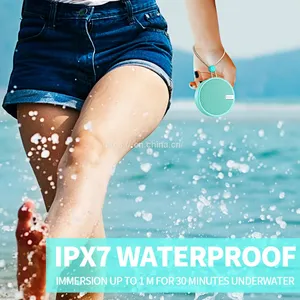 C12 IPX7 Waterproof Shower Bluetooth Speaker, Portable Wireless Outdoor Speaker With HD Sound, Support TF Card, Suction Cup for Home, Pool, Beach, Boating, Hiking 12H Playtime thumbnail-2