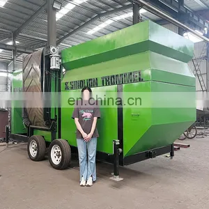 Stainless Steel Portable Mobile Trommel Screen Drum Sieve Machine Portable Mobile Trommel Screen thumbnail-4