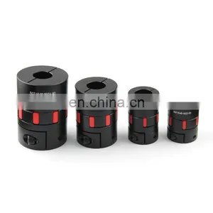 Aluminum Clamp Style Standard Flexible Elastic Rubber Spider Star Jaw Shaft Coupling for Machinery thumbnail-1