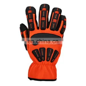 TPR Oil Construction Industrial Cut Resistant Protection Impact Hand Safety Mechanic Working Gloves thumbnail-4