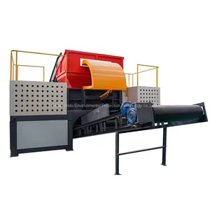Double Shaft Rubber Tyre Tire Shredding Waste Plastic Shredder Machine Iron Aluminum Scrap Metal Shredders thumbnail-1