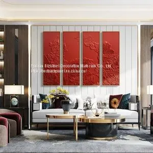 Beauty of the Wall, Leather Carving, Decorative Painting, Sofa, Restaurant, Physical Hanging Picture, Corridor, Entrance, Wall Decoration, Hotel, Sample Room Art thumbnail-1