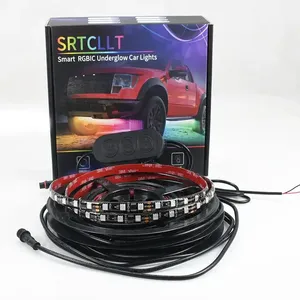 DC12V Dreamful Car Lights Outside IP65 Ambience Led Light Strip Bluetooth Addressable Car Underglow Light Kit thumbnail-2