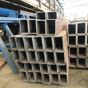China Black Square Steel Pipe Seamless Black Steel Tube Rectangular Carbon Hollow Section Tube thumbnail-1