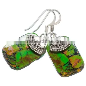 APATITEROUH EARRING 925 SOLID STERLING,SILVER EXPORTER,STERLING SILVER JEWELRY,SILVER EARRING thumbnail-1