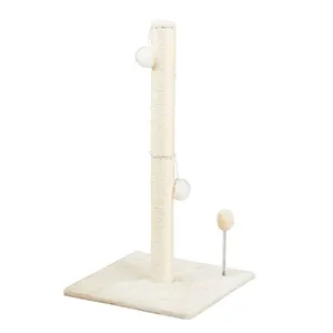 Meow Love Cat Scratching Tree Plush Interactive Cat Toy Scratching Post Simple Style Exercise thumbnail-1