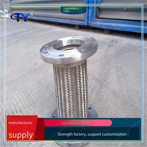 High-pressure Resistant Flange Metal Hose, Ptfe Corrugated Flexible Connection, for Chemical Industry, Waterproof and Insulating thumbnail-5
