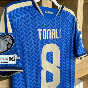 26-27 New Italian Jersey No. 8 Tonali Same Style Short-Sleeve Football Shirt, Number Printing Can Be Customized thumbnail-2