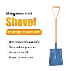 Heavy Duty Rail Steel Spade With Sharp Blade for Hard Soil Sand Mud and Field Digging thumbnail-2