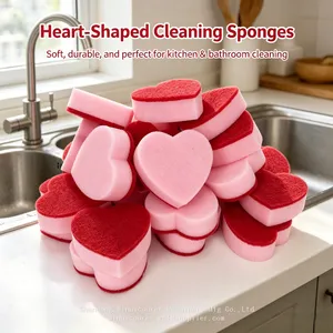 Wholesale Household Purple Kitchen Scrubber Sponge Supermarket Supply Dish Sponge thumbnail-2