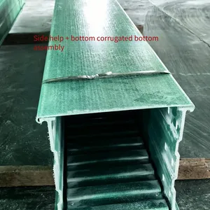 Assembly-type Trough Cable Tray With Corrugated Bottom and Side Panels thumbnail-1