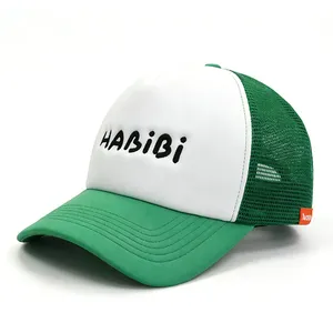 Custom Logo Mesh Trucker Hat Foam Trucker Hats Adjustable Mesh Trucker Caps thumbnail-5