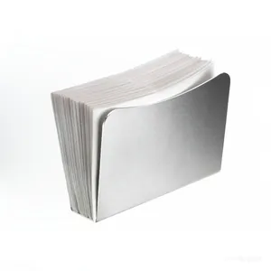 Premium Stainless Steel Napkin Holder, Modern Kitchen Paper Napkin Dispenser With Weighted Base, Rustproof Tabletop Tissue Organizer thumbnail-1