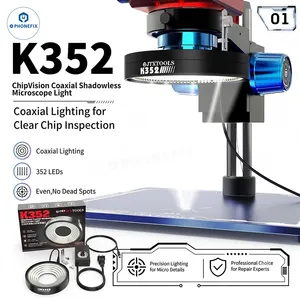 JTXTOOLS K352 ChipVision 352-LED Coaxial Microscope Ring Light for Precision Repair thumbnail-2