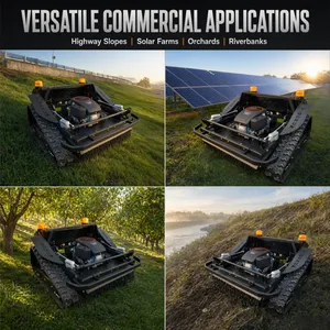 Remote Law Mower Cost-Effective Labor Saving High-Efficiency 800mm Cut Tank Mower For Orchards & Vineyards thumbnail-2