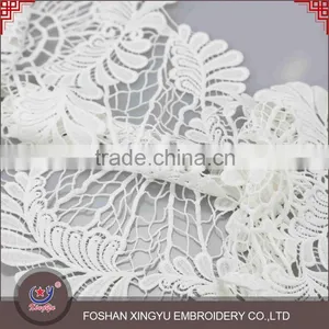 2015 Latest Embroidered High Quality Tulle Lace Chinese Applique Ready Made Embroidery thumbnail-3