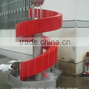 Stainless Steel Rain Curtain Fountain Sculpture/outdoor Statue thumbnail-1