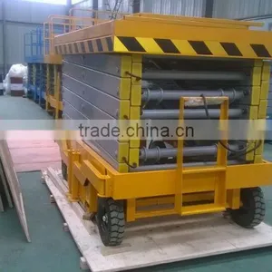 8m 0.3--1ton Factory Direct Sale Battery Powered Scissor Lift Platform Hydraulic thumbnail-2