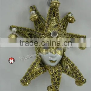 Ceramic Wall Mask DECORATIVE CERAMIC MASK FEMALE JESTER, WALL HANGING. MADE IN CHINA thumbnail-2