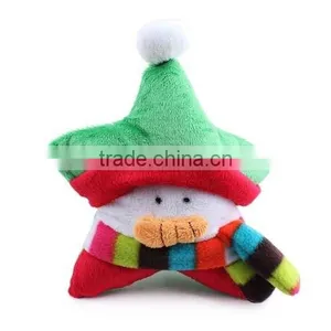 Star Shaped Christmas Plush Pet Toys With Squeaker Inside /Soft Pet Toys of Christmas Theme thumbnail-2