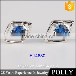 Cheap Wholesale Stud Earrings Zircon Silver Jewelry thumbnail-5