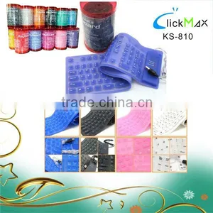 USB 109 Keys Flexible Silicone Keyboard thumbnail-1