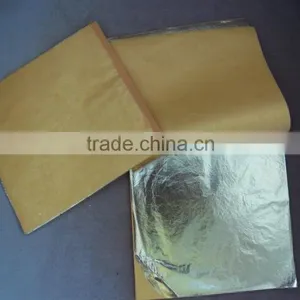Best Selling 14*14cm Australia Imitation Silver Foil Leaf Paper thumbnail-2