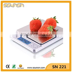 Stainless Steel Weighing Platform Pocket Scale, Mini Scale, Big LCD Display Digital Pocket Scale thumbnail-1