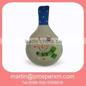 Christmas Ceramic Snowman Spoon Rest Decal thumbnail-1