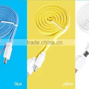 GOLF Fast Charging USB Flat Cable for Android Phone Quick Charge and Data Noodle Micro Cable for Android Device thumbnail-2