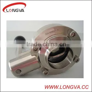Handle Operated Butt Weld Butterfly Valve Price thumbnail-1