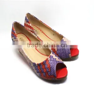 Multicolor Wedges Shoes 2014 Ladies Royal Blue Wedge Heel Shoes Eva Peeptoe Sandals thumbnail-2