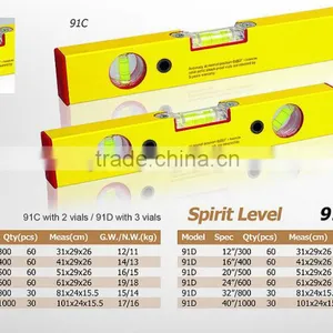 Three Bubbles Magnetic Spirit Aluminum Level thumbnail-1