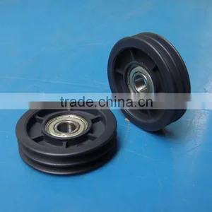 OEM and ODM Injection Moulding Nylon Nylon66 PA PA66 Pulley Wheels thumbnail-2