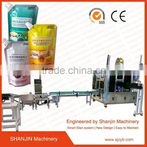 Spout Bag Water Filling Packing Machine/Spout Pouch Water Filling Capping Machine thumbnail-2