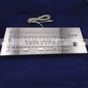 IP65 Stainless Steel Metal Kiosk Desk Keyboard thumbnail-1