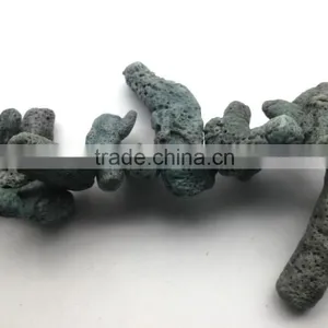 Wholesale Charm Fossilized Blue Coral Pendant for Accessories 35-45*5-10*5-10 thumbnail-1