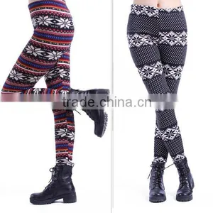 STOCK MANY COLORS AVAILABLE SNOW FLEECE LINED LEGGINGS thumbnail-2