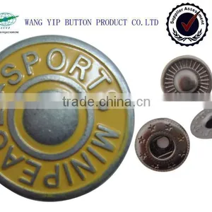 20mm Big Size Metal Snap Colored Chef Button thumbnail-1