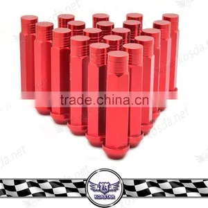 Wholesale New Design Car Wheel Nuts ,M12 X1.5MM & M12 X1.25MM Long Red Wheel Nut thumbnail-1
