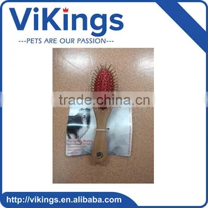 2016 Easy Clean Anti-allergic Pet Grooming Products Rubber Handle Big Stainless Steel Dog Comb thumbnail-1