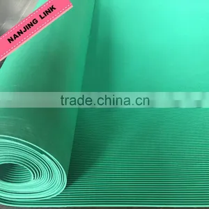 Green Color Non Slip Rubber Matting Rolls for Workshop and Wet Areas thumbnail-2