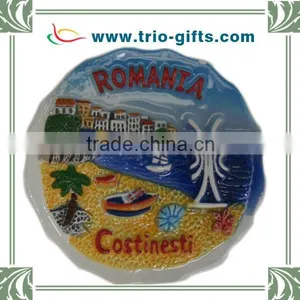 Tourist Souvenir Round Shape Ceramic Fridge Magnet thumbnail-1