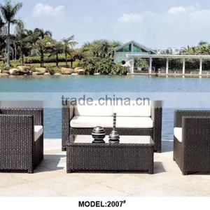 High Quality Garden Rattan Wicker Sofa Set thumbnail-1