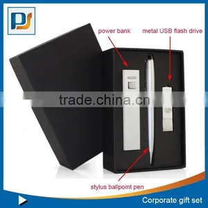 2015 Promotional Gifts High-grade Computer Accessories 3 in 1 Gift Bag With Power Bank&stylus Pen &usb Disk thumbnail-3