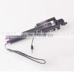 2015 Newest Wired Selfie Stick With Foldable Holder for Camera Monopod and Smartphone thumbnail-3
